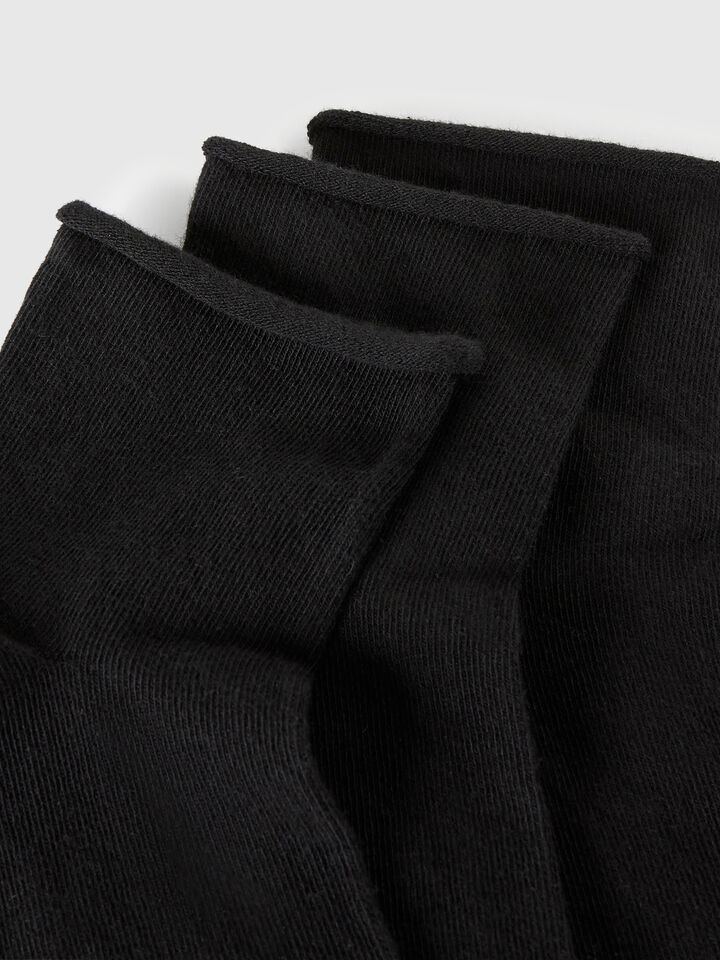 KNITTED SOCKS 3 PAIR Women image number 2